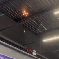 Funcionários da própria academia conseguiram controlar o fogo com os extintores do estabelecimento