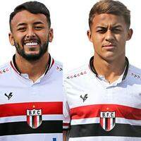 João Diogo, Dudu Hatamoto e Lucas Delgado, do Botafogo-SP