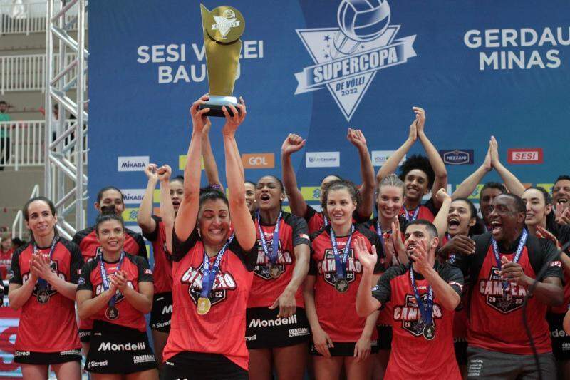 Sesi Bauru vence o Minas e conquista a Supercopa Feminina de Vôlei -  Superesportes