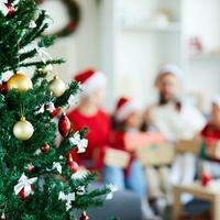Elementos como árvore de Natal, guirlandas e bolas natalinas fazem total diferença para a festa