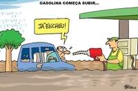 Gasolina começa a subir na cidade