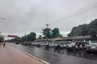 A tropa de Choque da PM do Pará foi acionada para dar apoio na liberação das calçadas da avenida Almirante Barroso