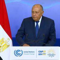 "Milhões estão sofrendo com as devastações. Não existe solução perfeita", declarou o ministro das Relações Exteriores do Egito, Sameh Shokry, presidente da COP 27.