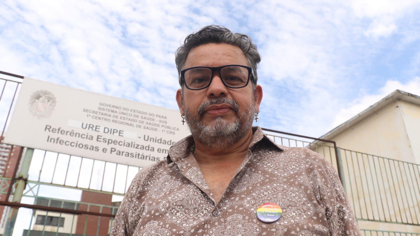 Vice-presidente do Movimento LGBTQIA+ do Pará, Beto Paes: "Belém é a terceira capital do Brasil com o maior número de pessoas vivendo com HIV/Aids"