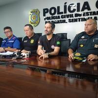 Em entrevista à imprensa, representantes das forças de segurança do Pará falaram dos resultados da operação após roubos a agências em Garrafão do Norte. Dois dos presos são parentes do megatraficante Dote