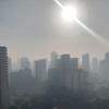 Fumaça se alastra por vários pontos da cidade.