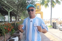 Marcelo Pinheiro: torcendo pela Argentina