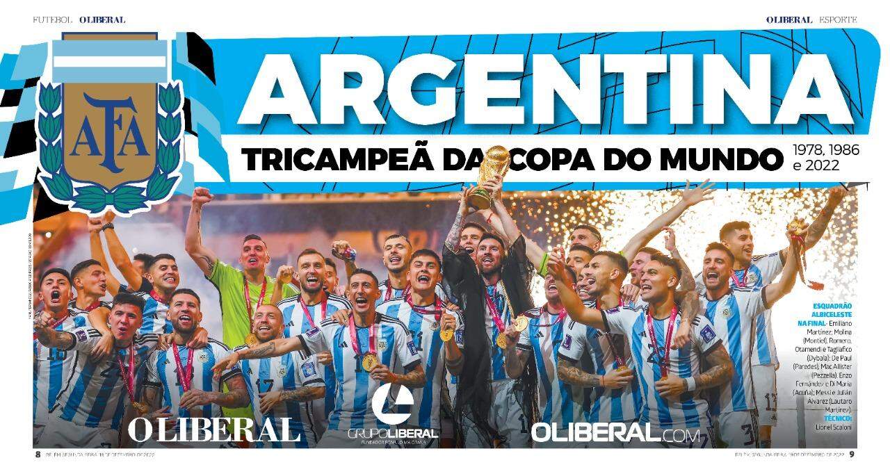 Argentina vence a França nos pênaltis e é tricampeã da Copa do