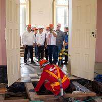 Obras realizadas no prédio histórico do Palácio Antônio Lemos estão 30% concluídas
