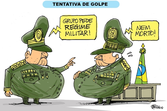 Tentativa de golpe fracassada | Charges | O Liberal