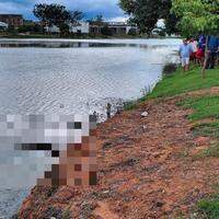 Um homem que trabalhava na limpeza do lago foi quem encontrou o corpo no lago