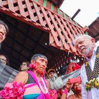 O presidente Lula esteve no território indígena Yanomami para ver de perto a situação dos indígenas no local