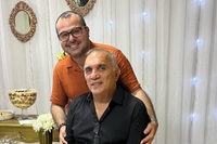 Rodrigo Vieira e o pai Walter Junior.