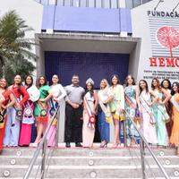 Faltando poucos dias para o carnaval, as candidatas ao título de Rainha das Rainhas visitaram a Fundação Hemopa em apoio a campanha de doação de sangue neste período do ano