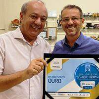 Vice-prefeito de Marabá, Luciano Lopes Dias, recebe a certificação Ouro
