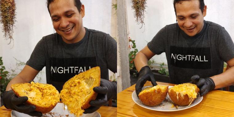 Coxinha de 1kg: lanchonete faz sucesso