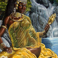 Oxum é a rainha soberana das águas dos rios e das cachoeiras. -