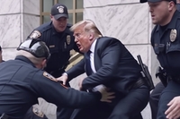 IA cria imagens de Donal Trump sendo preso