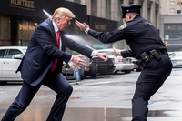 IA cria imagens de Donald Trump sendo preso
