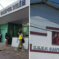 As ameaças contra as instituições educacionais de Belém apareceram no mesmo dia em que um estudante de 17 anos esfaqueou outro na Escola Estadual Palmira Gabriel, na avenida Augusto Montenegro