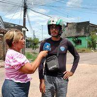 Edvan Campos denuncia os problemas na rua Moura Carvalho