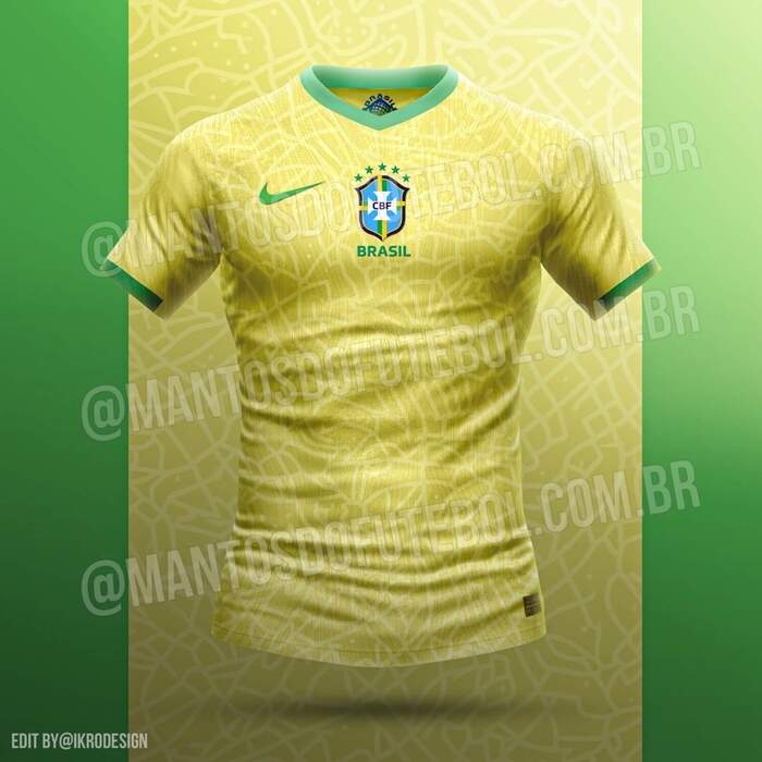 Nova camisa do Brasil terá escudo centralizado e mosaico de cores