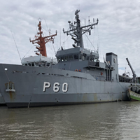 Navio-Patrulha “Bracuí” (P-60) participava da Operação “Patrulha Naval Santana”, em conjunto com agentes do Ibama