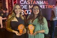 Vera Costa e Patrícia Baía: talento feminino premiado em Castanhal (PA)
