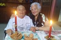 Adail Guerra celebra a felicidade ao lado do esposo, há mais de 60 anos.