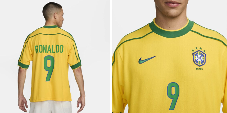 Nike anuncia remake de camisa da Seleção Brasileira na Copa de 1998, Esportes