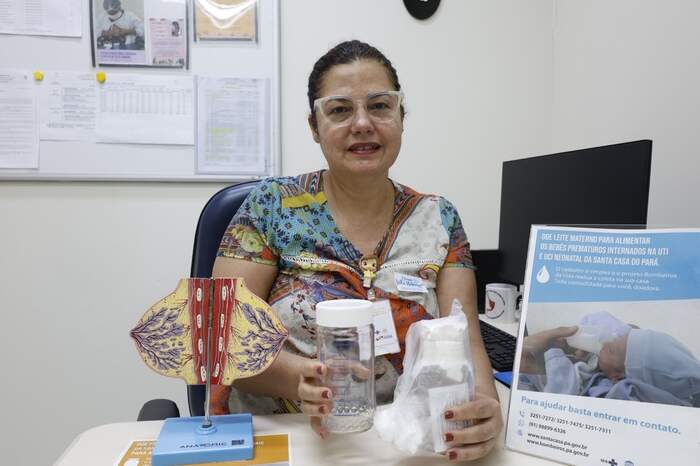 Coordenadora do Banco de Leite Humano da Santa Casa, Cynara Souza
