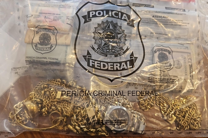 Ouro apreendido pela PF Ouro apreendido pela PF