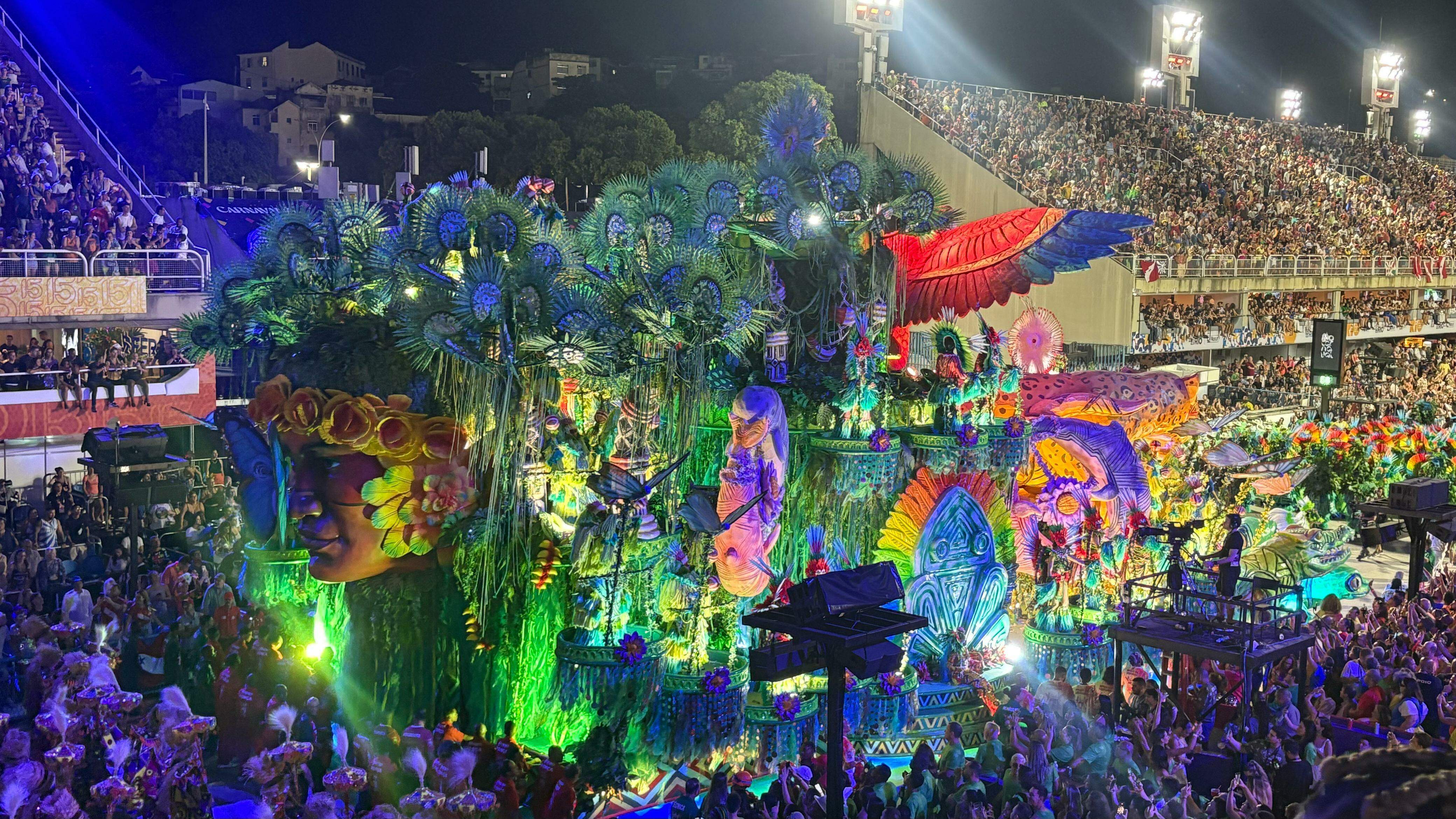 A fauna e flora amazônica foram representantes no desfile da Grande Rio