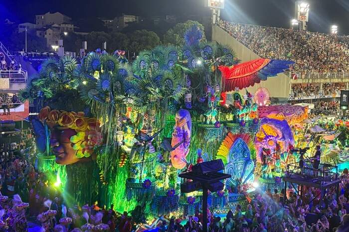 A fauna e flora amazônica foram representantes no desfile da Grande Rio