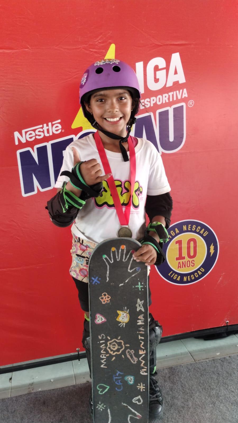 Pimentinha conquistou o primeiro lugar na categoria mirim da Liga Esportiva Nescau, em São Luís