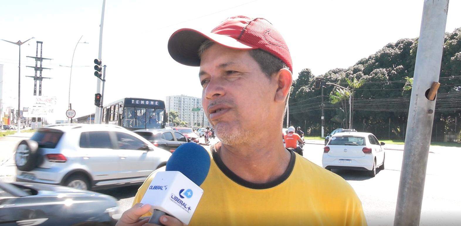Serviço gerais Clécio Augusto reclama das irregularidades no trânsito da Av. Augusto Montenegro