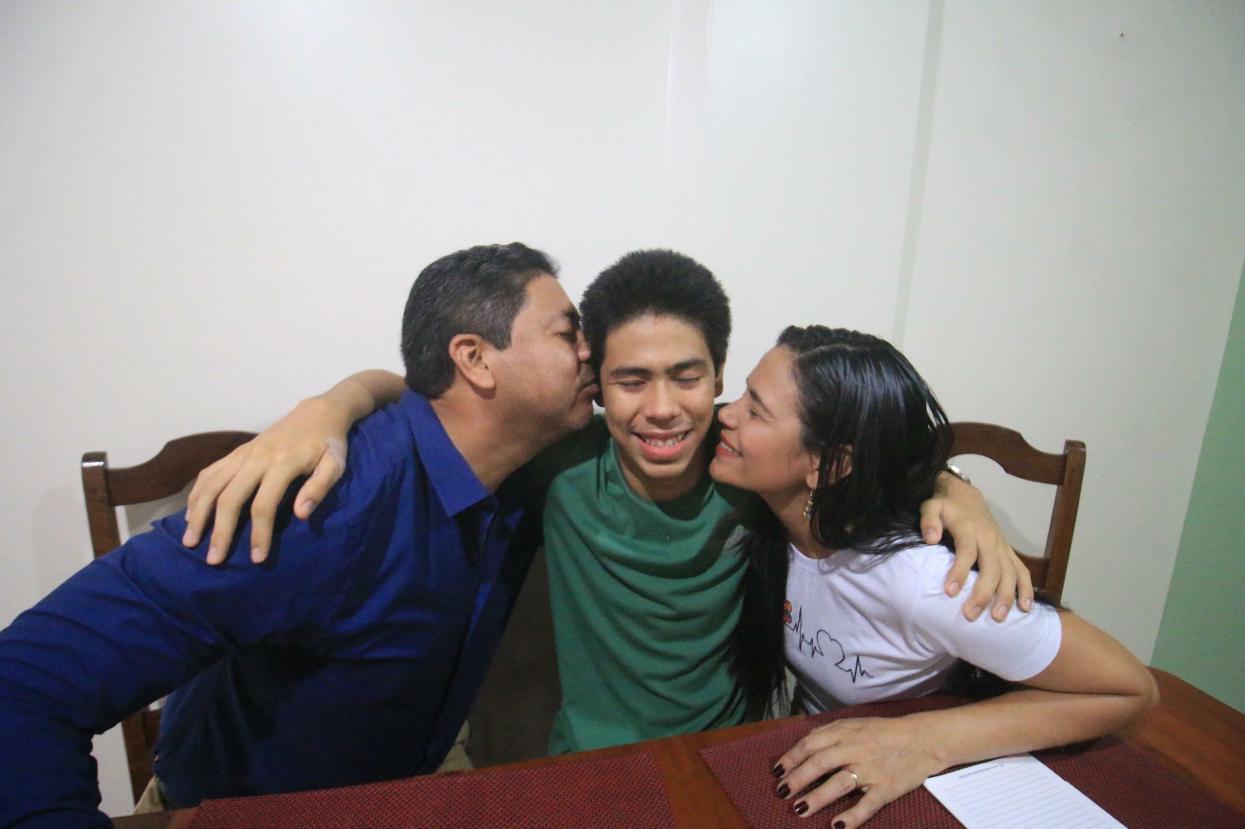 A aprovação de Richard Pires é motivo de orgulho aos pais