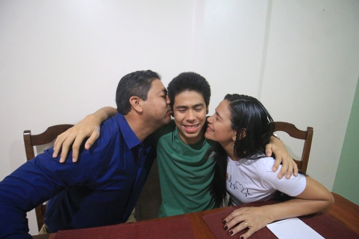 A aprovação de Richard Pires é motivo de orgulho aos pais