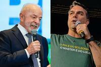 Lula e Flávio Bolsonaro