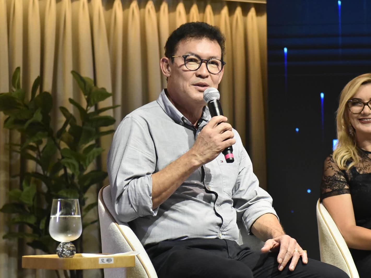 Renato Ogawa, prefeito de Barcarena, entre outros temas, ressaltou a força econônica do município, e o desafio de transformar a pujância econômica em bem-estar á população