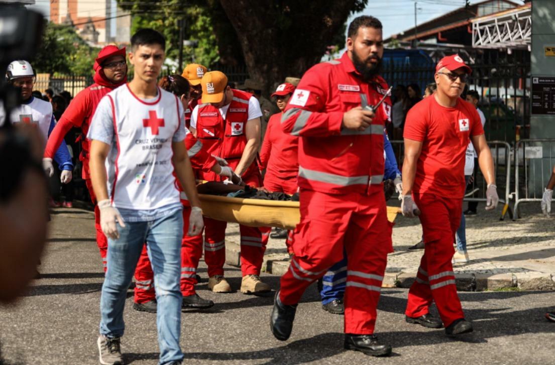 Cruz Vermelha Brasileira arrecada água mineral para a Operação Círio 2026.