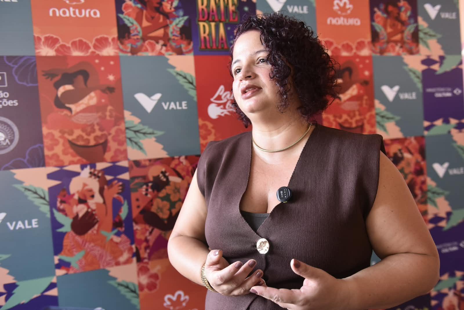 Luciana Gondim destaca o apoio ao Festival Lambateria