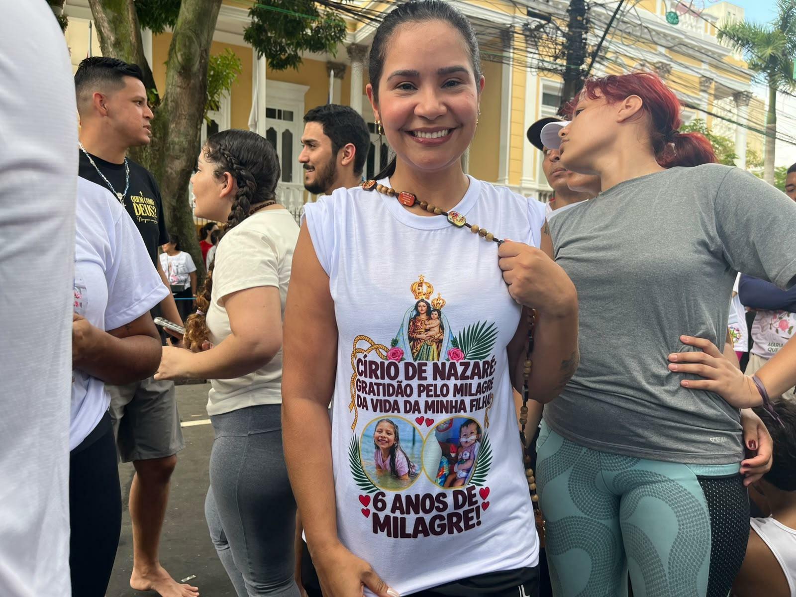 Mãe relata alta da filha da UTI no dia seguinte à oração a Nossa Senhora de Nazaré
