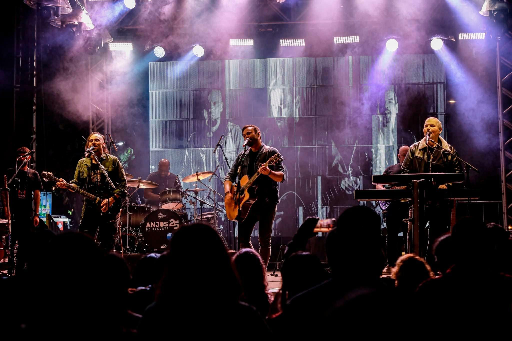 Banda Anjos de Resgate faz show para o público em Belém, no Círio Musical 2026