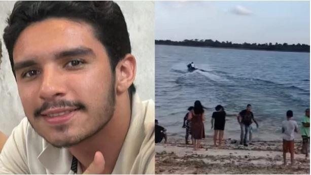 Jovem Guilherme Henrique Lima de Oliveira, de 19 anos, desapareceu após cair de uma moto aquática, no Lago de Tucuruí.