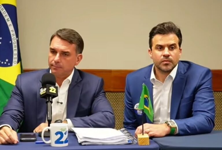 Flávio Bolsonaro e Pablo Marçal