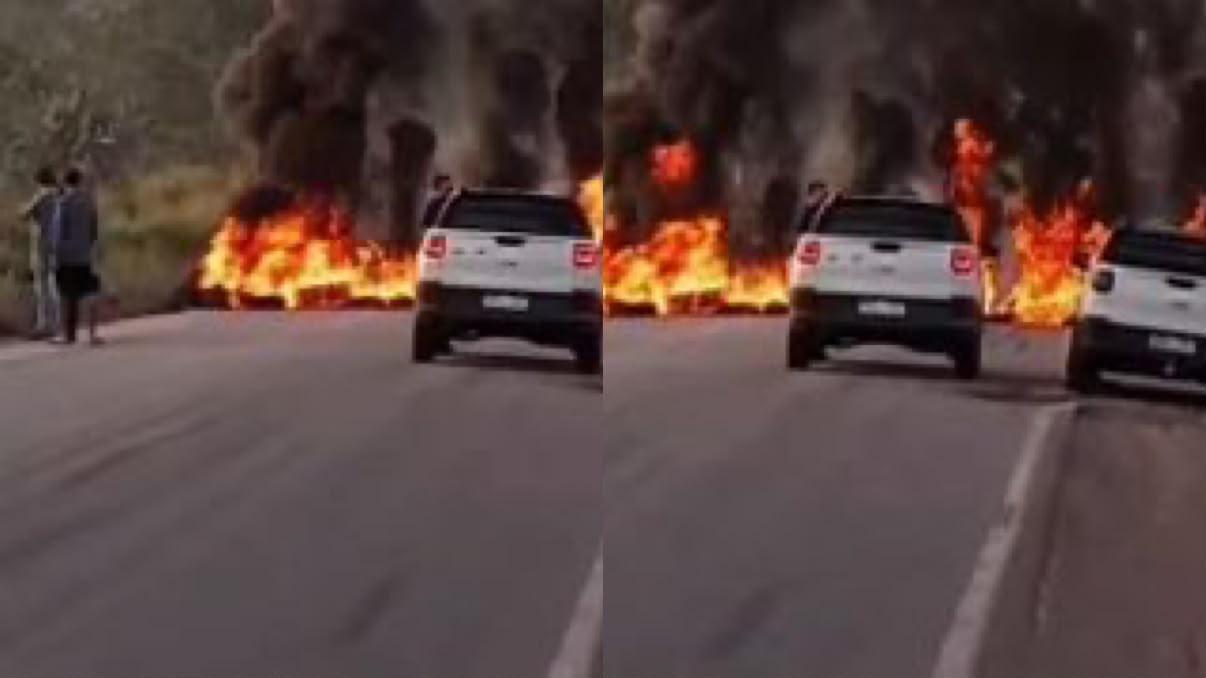 A imagem em destaque mostra a manifestação.