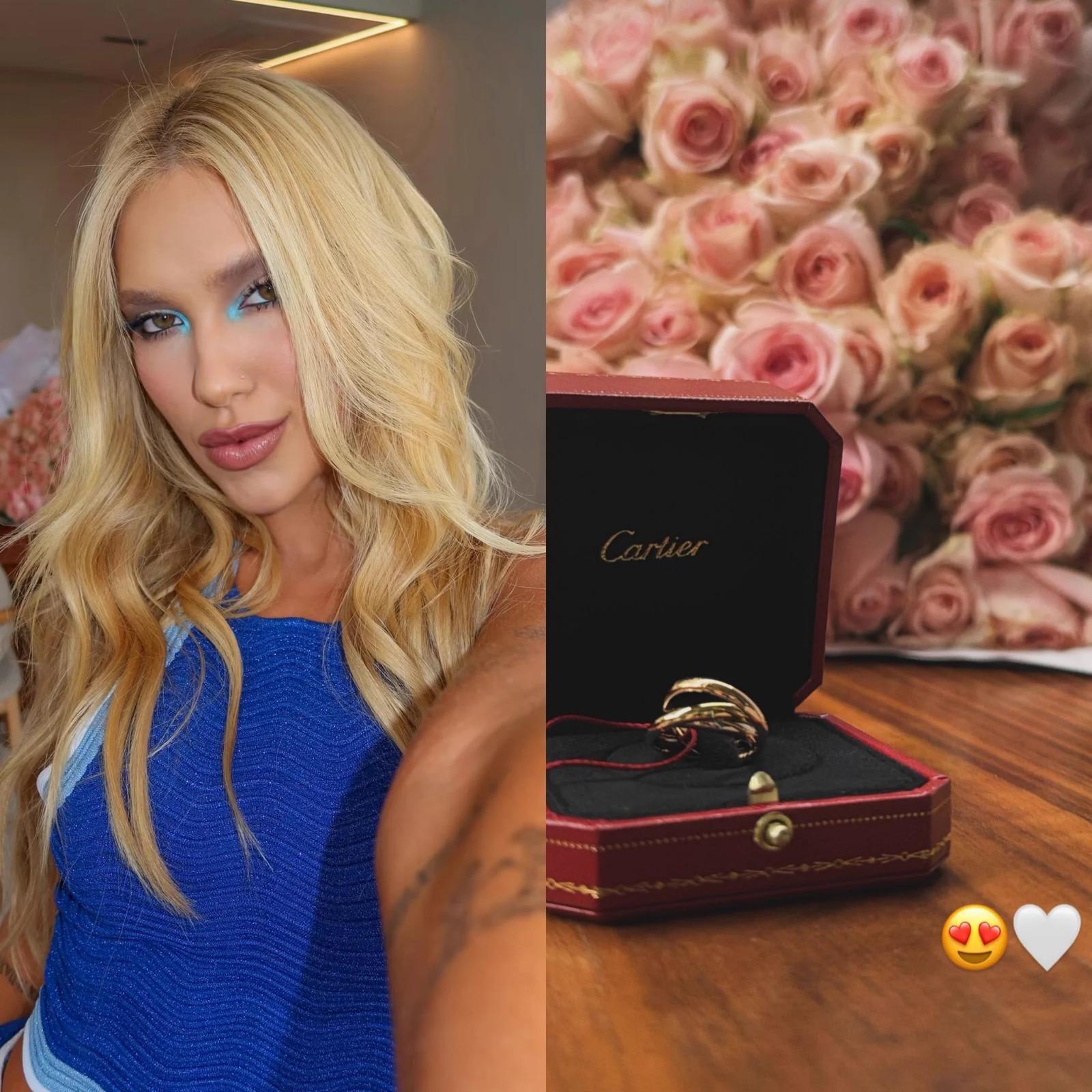 Virginia Fonseca recebe joias de luxo de admirador secreto após término com Vini Jr.