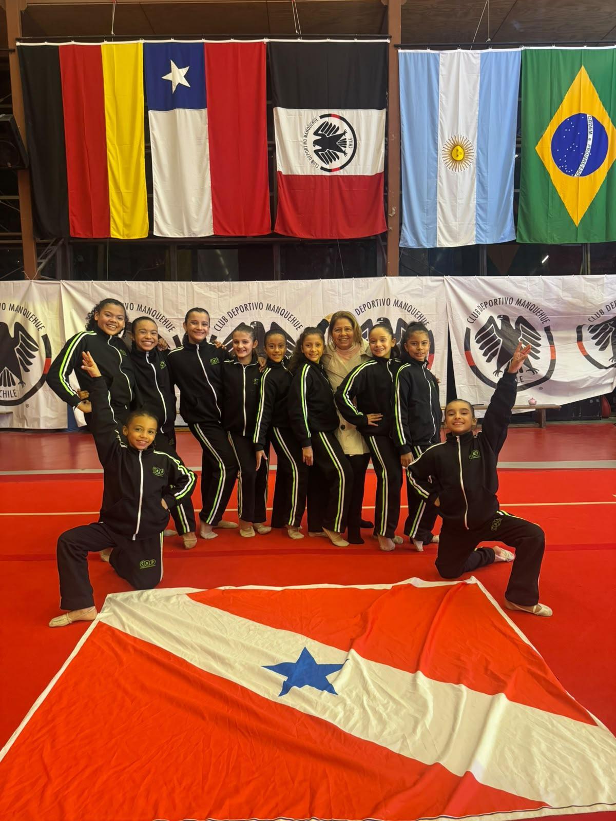 Equipe paraense em Santiago, capital do Chile.
