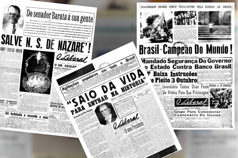 Círio de Nazaré sempre fez parte da cobertura do jornal, que também noticiou a conquista do copa de 1958 e a morte de Getúlio Vargas